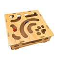 Cat Nail File Enrichment Box with Ball Pet Nail Scratch Board Treats Box for Indoor Cats Self Entertaining Toy Interactive Play