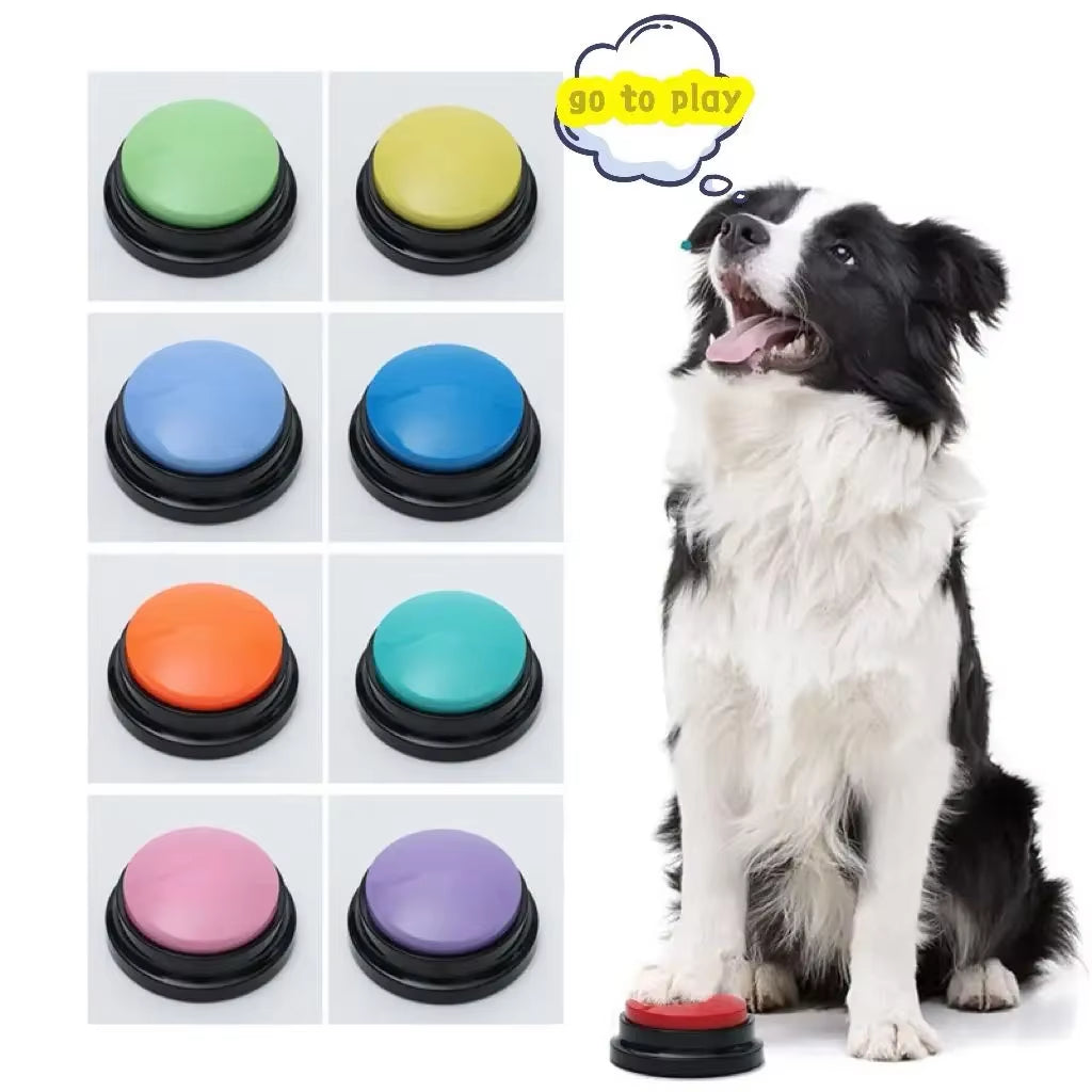 Dog Communication Buttons Voice Recording Button for Pet Training Buzzer Record Playback Funny Gift for Talking Pet