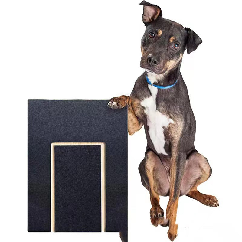 Pet Wooden Nail Scraper Board - Solid Wood Dog Nail File Grooming Tool for Natural Nail Trimming and Maintenance Toy Built-In Treat Box Dog Sandpaper Board Scratcher Pet Products