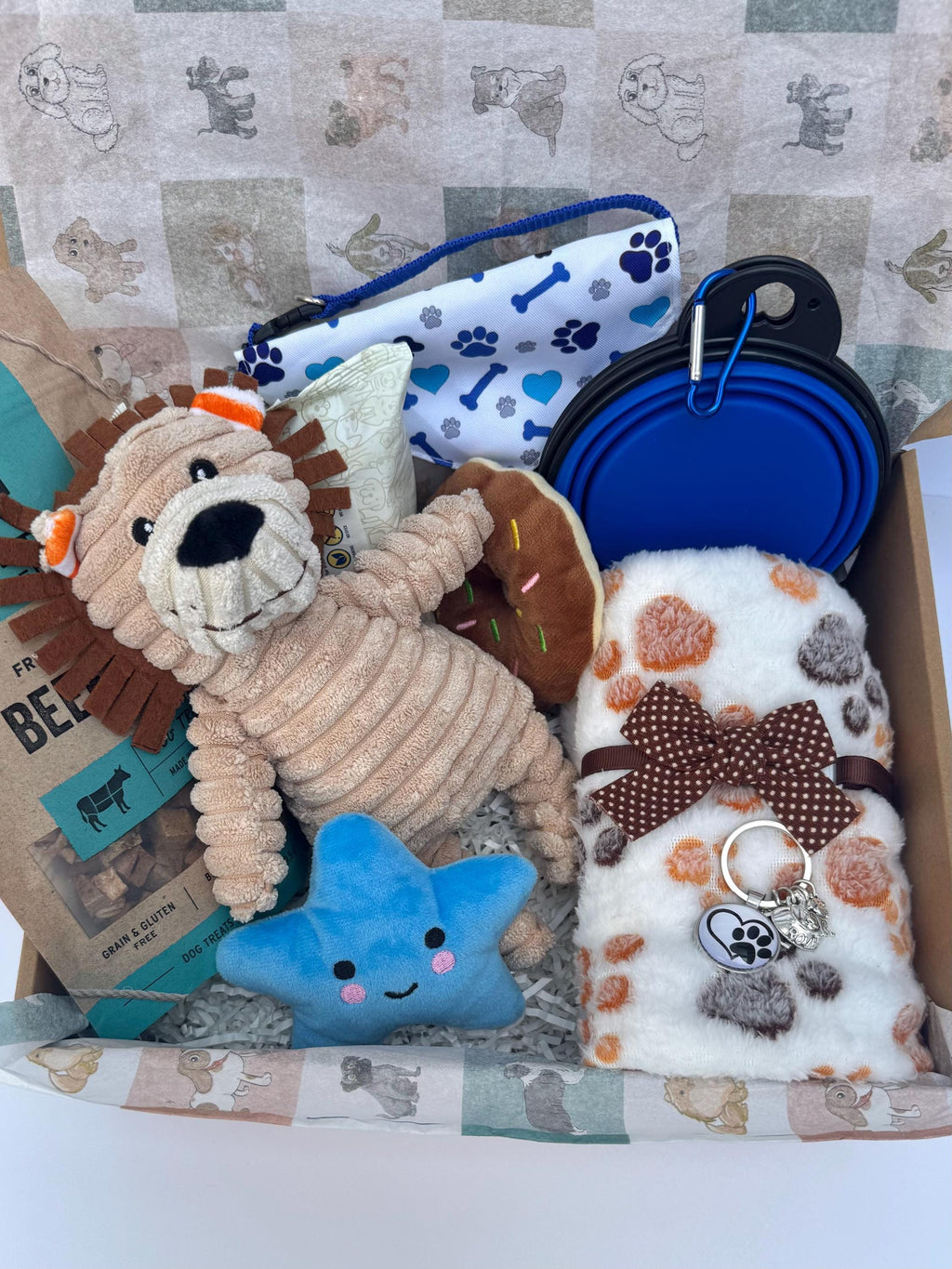 Premium Dog Gift Box – Dog Lover Gift Set with Toys, Treats & Aesthetic Accessories
