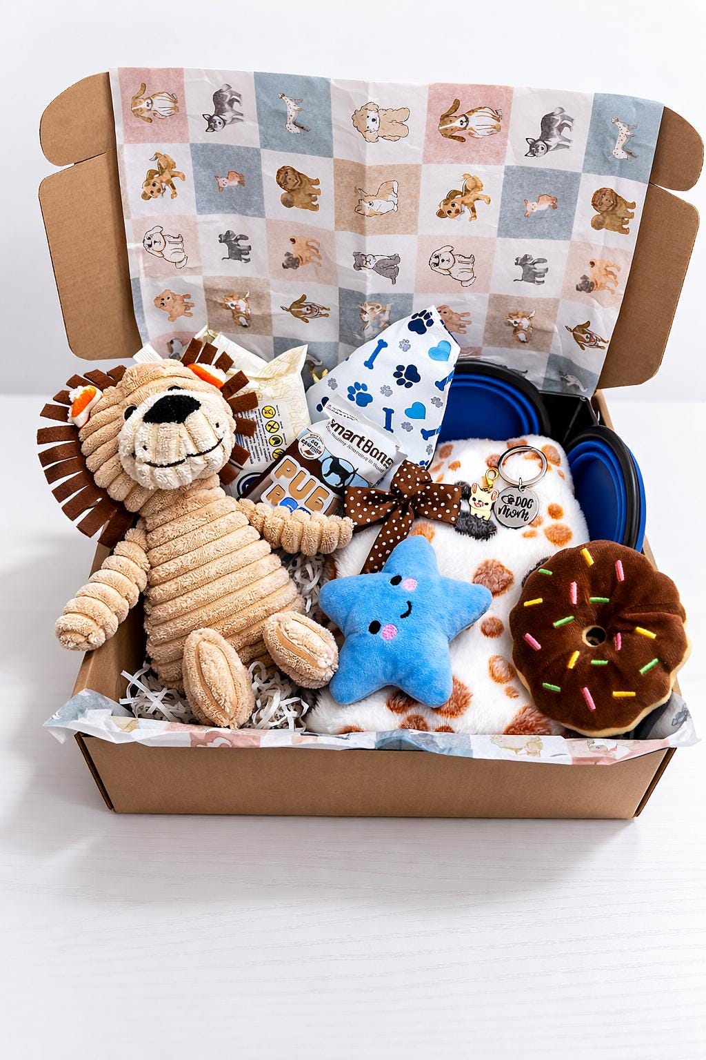 Premium Dog Gift Box – Dog Lover Gift Set with Toys, Treats & Aesthetic Accessories